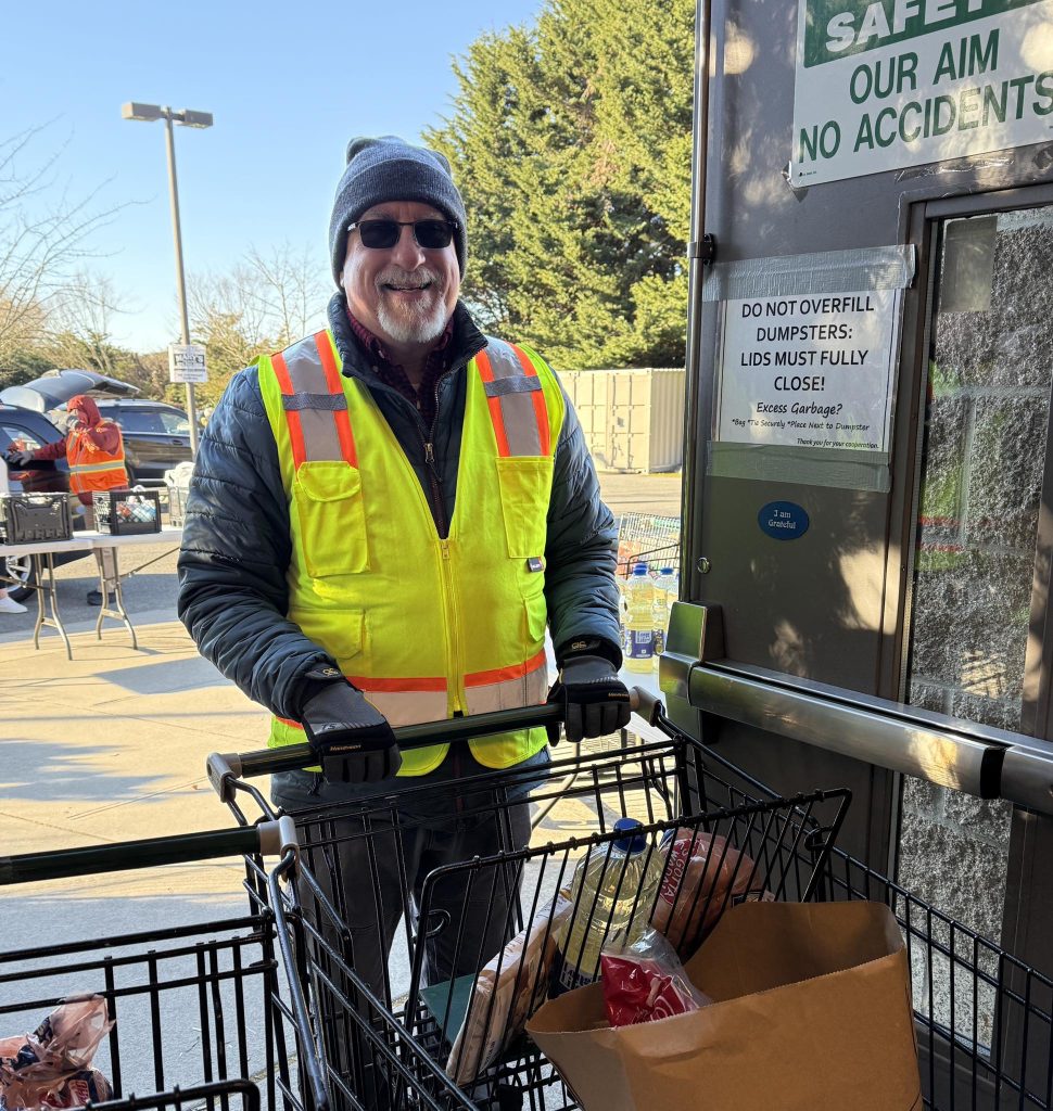 Paul volunteer at the Mukilteo Food Bank